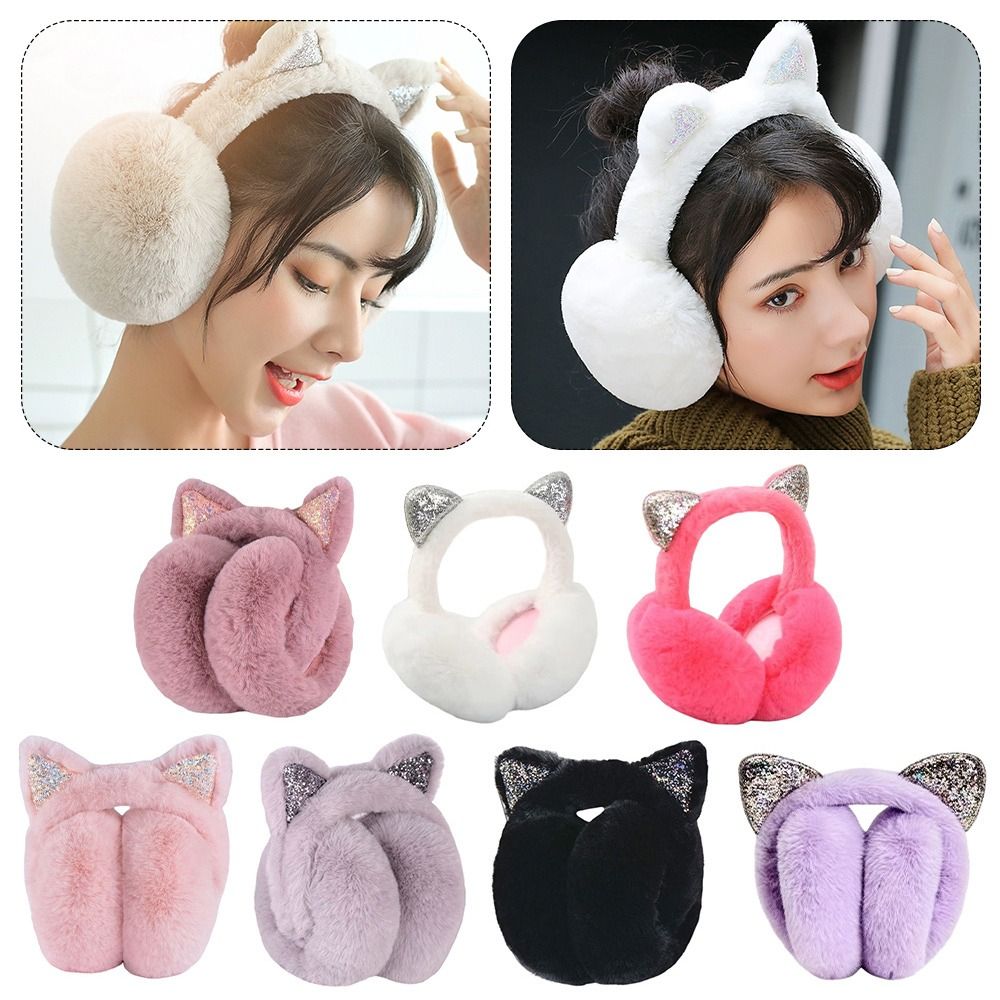 Earmuffs Foldable - Bonito coelho design animal orelha earflap