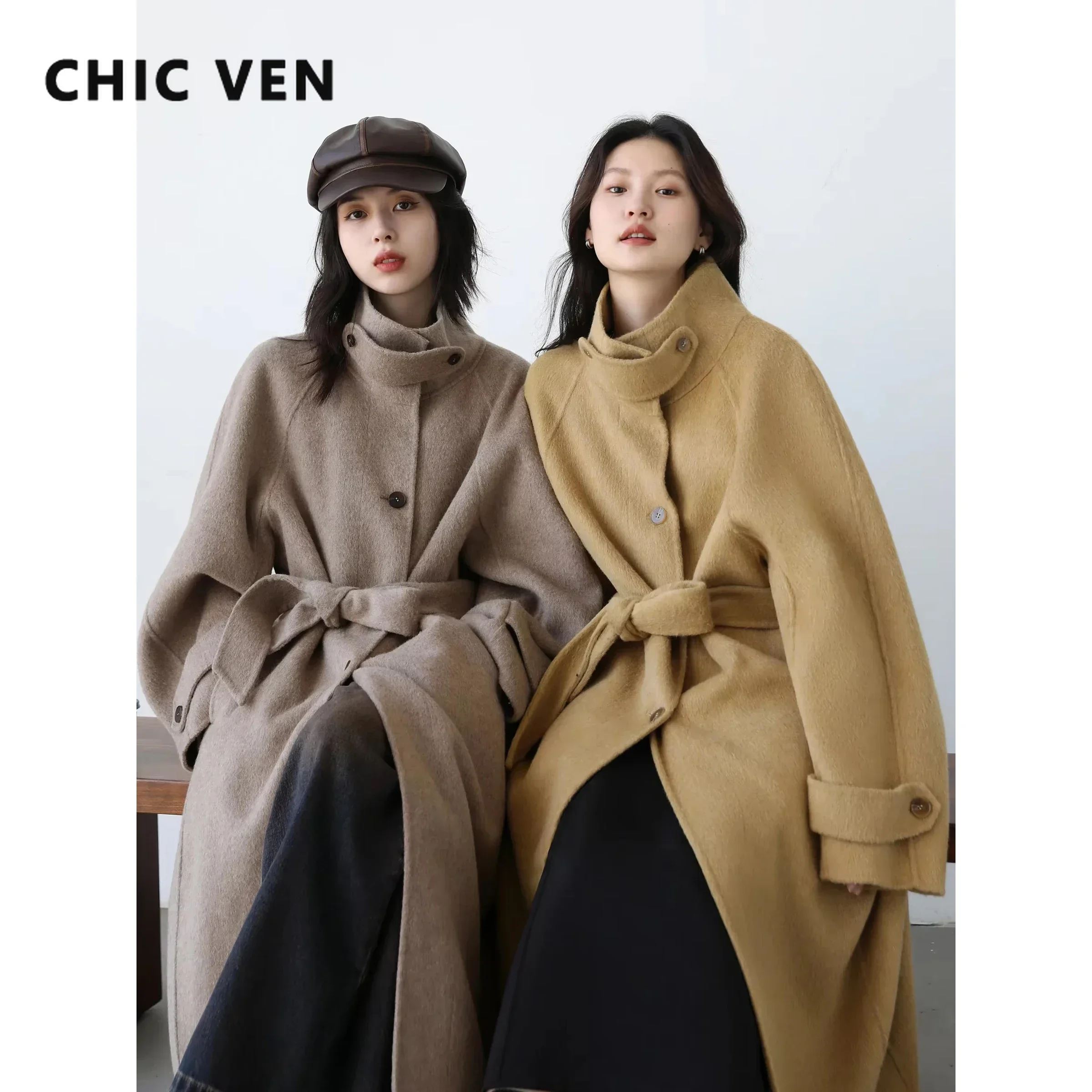 Wool Coat Peacoat - Chique ven coreano feminino casaco de