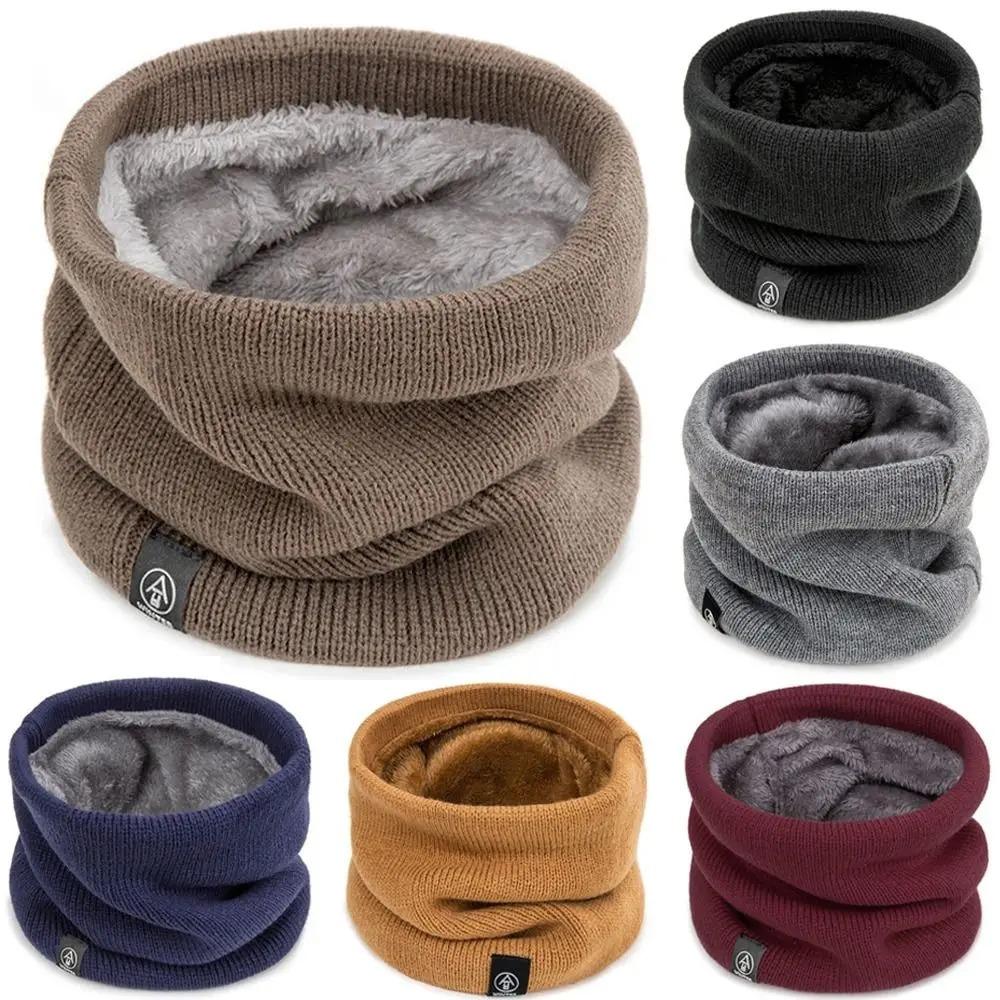 Wool Scarf Men - Moda feminina cachecol de malha sólido