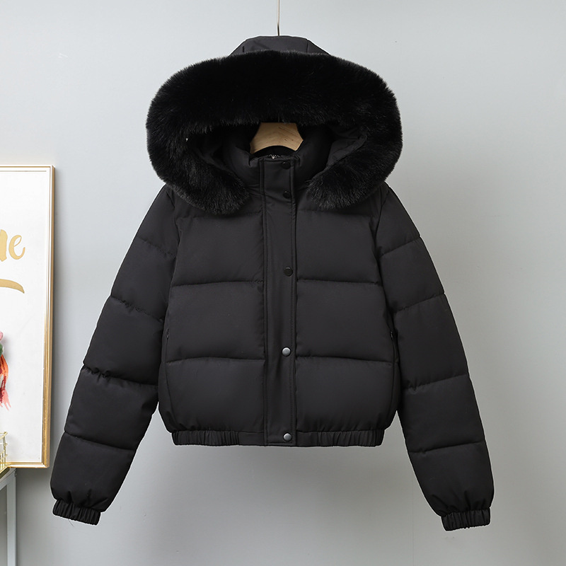 Inverno curto parkas roupas fe - Wool Coat Peacoat avaliação e preço