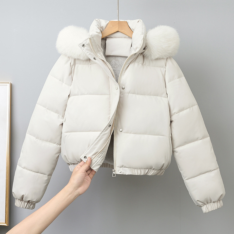 Inverno curto parkas roupas fe - Wool Coat Peacoat avaliação e preço