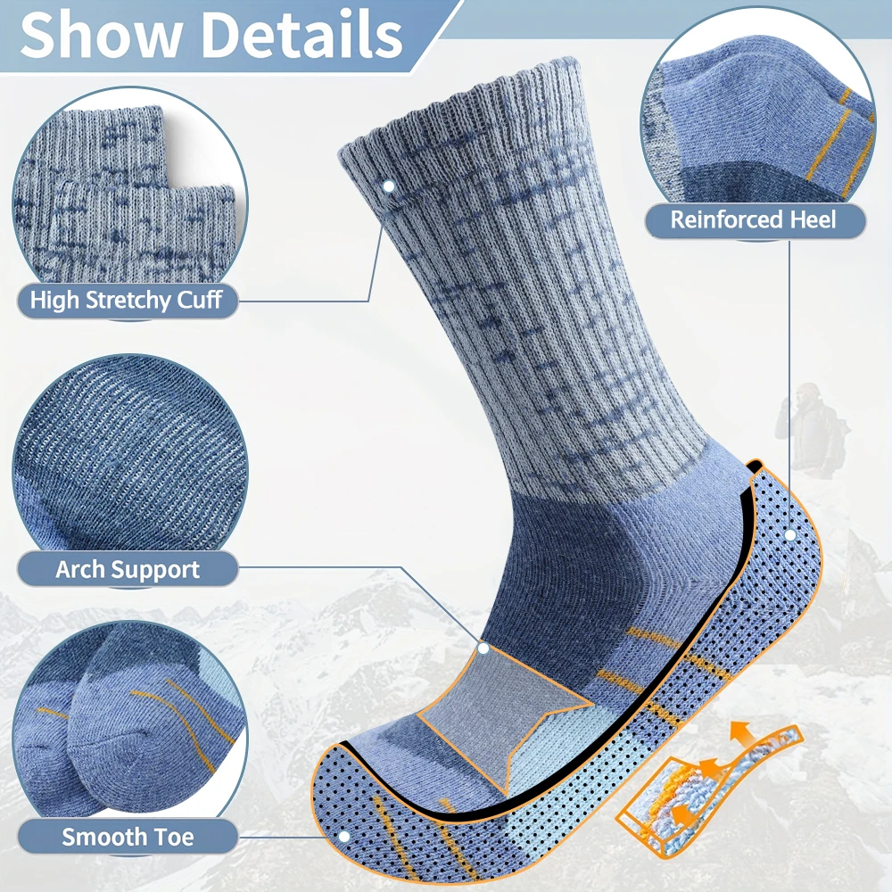 5 Pares de Meias de Lã Feminin - Thermal Sock Wool avaliação e preço