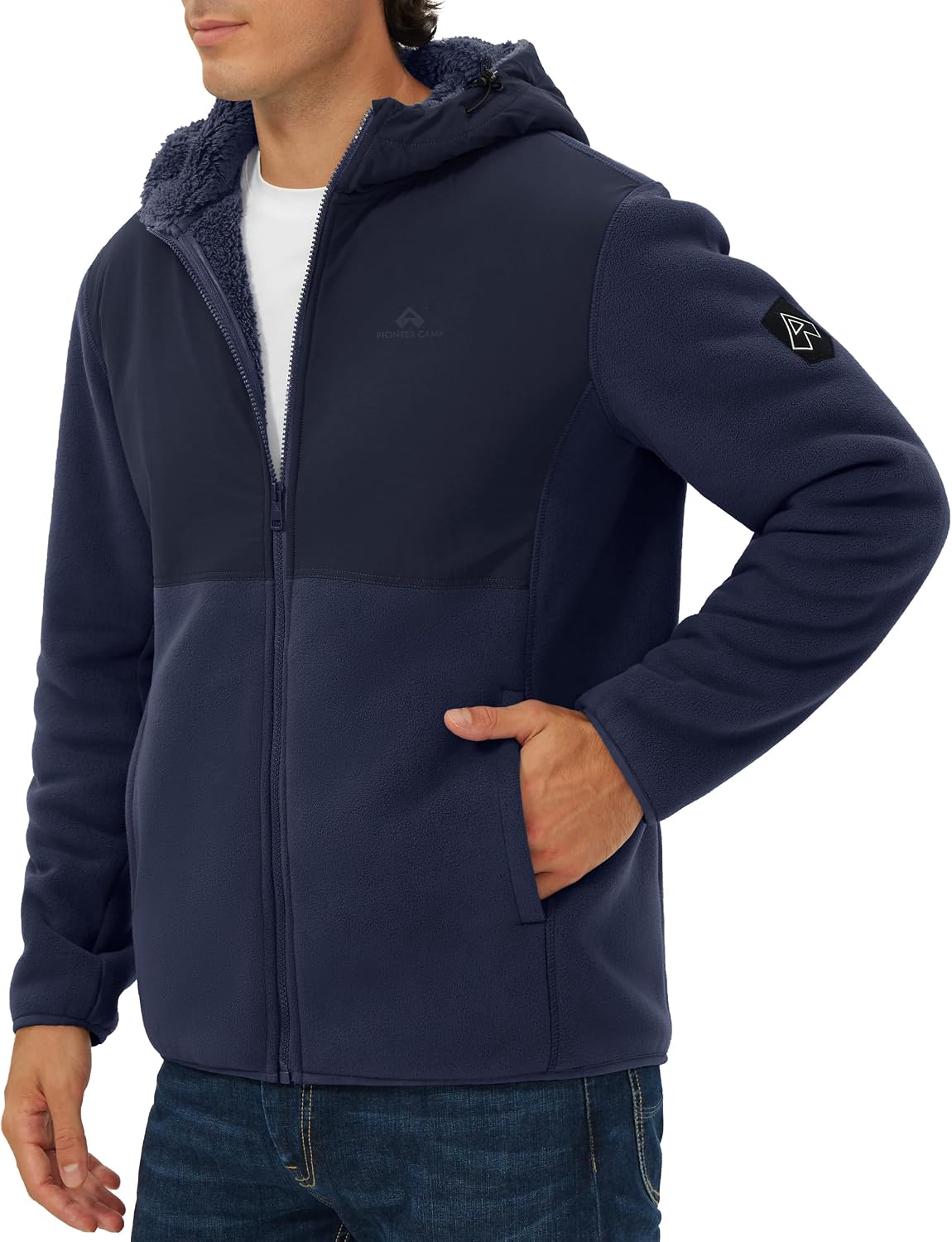 Jaqueta Masculina Pioneer Camp - Sherpa Hoodie Fleece avaliação e preço