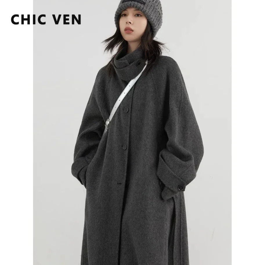Chique ven coreano feminino ca - Wool Coat Peacoat avaliação e preço