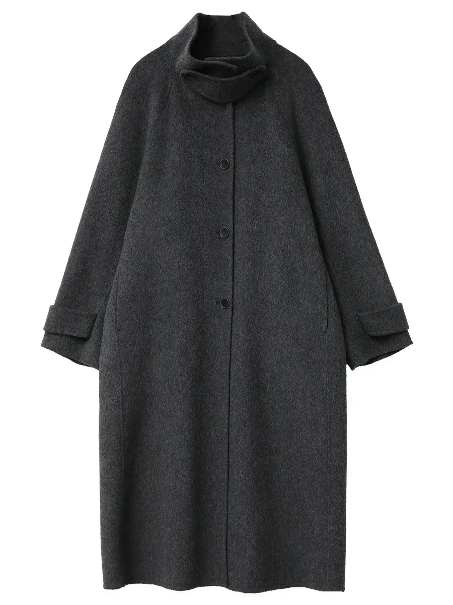 Chique ven coreano feminino ca - Wool Coat Peacoat avaliação e preço