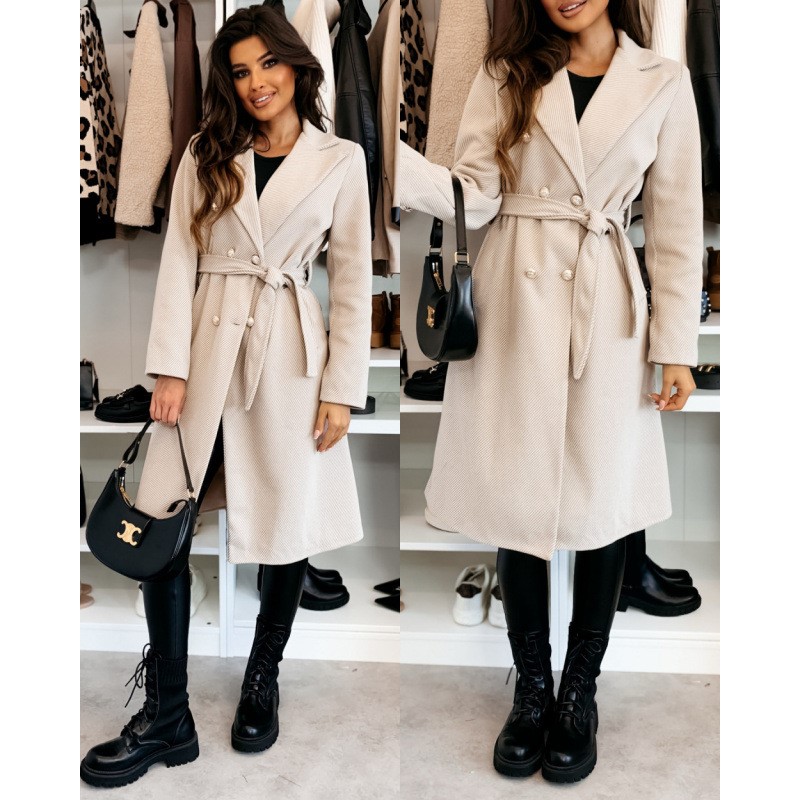 Casaco de lã feminino outono i - Wool Coat Peacoat avaliação e preço