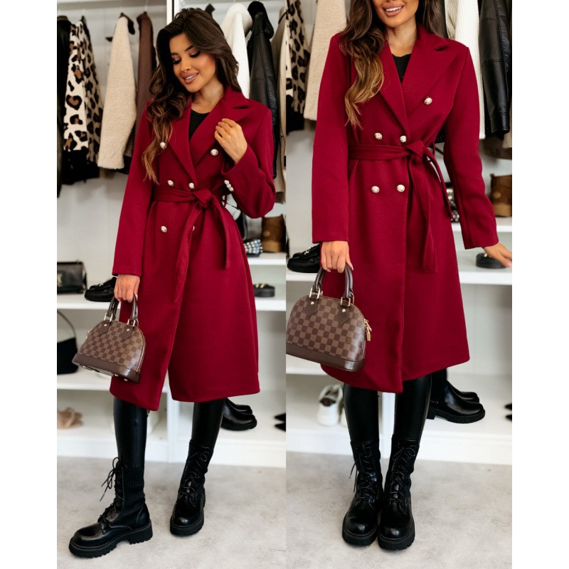 Casaco de lã feminino outono i - Wool Coat Peacoat avaliação e preço
