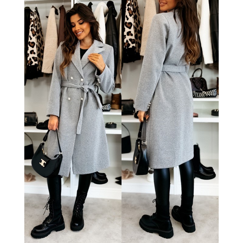 Casaco de lã feminino outono i - Wool Coat Peacoat avaliação e preço