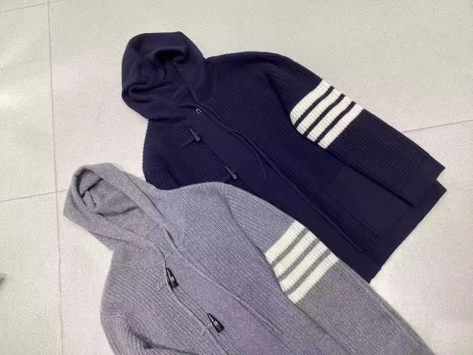 Cardigã de malha com capuz TB  - Wool Coat Peacoat avaliação e preço