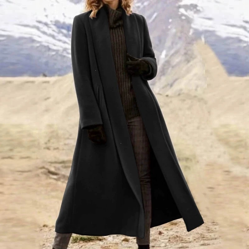 Casaco de Lã Extra Longo Plus  - Wool Coat Peacoat avaliação e preço