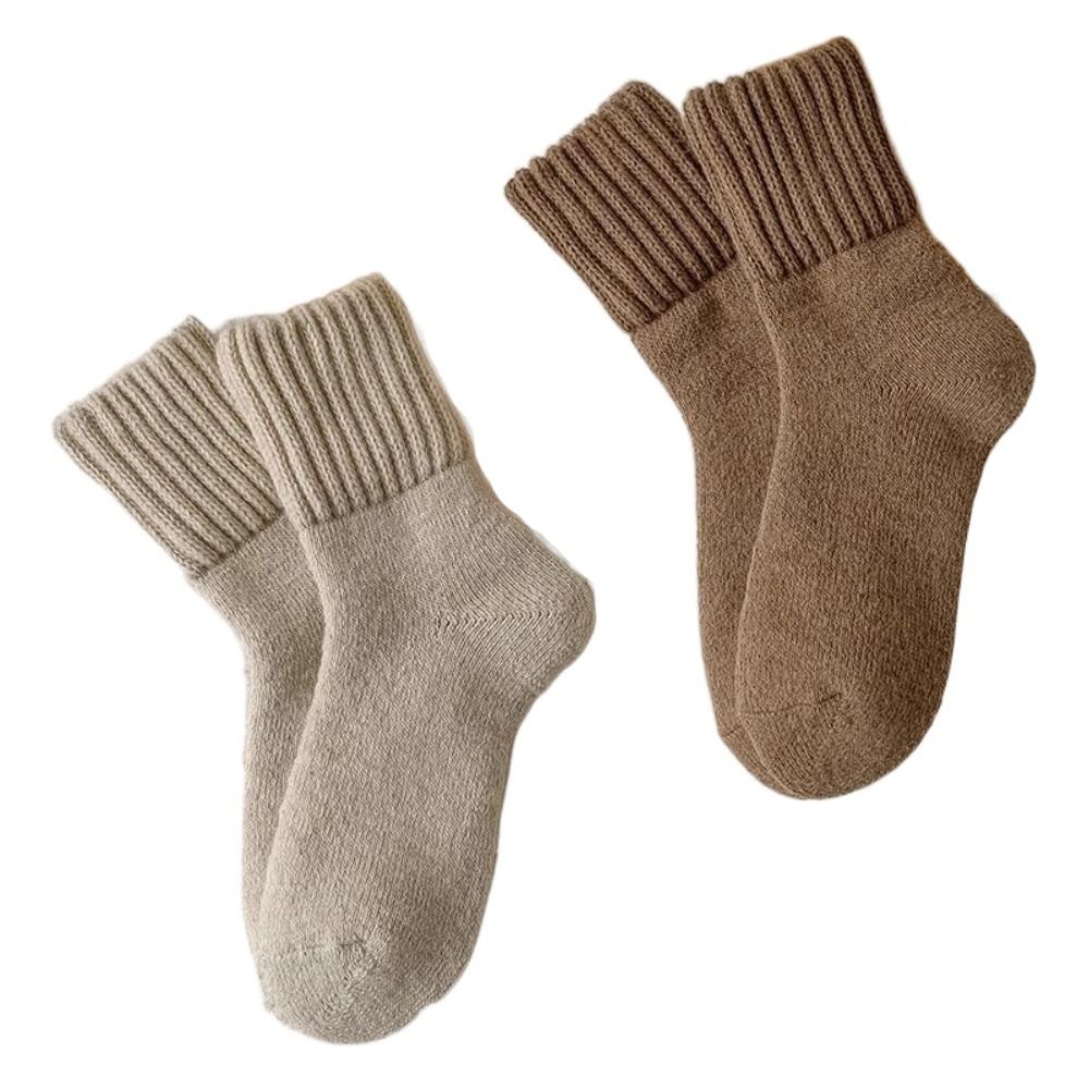 Criativo cor sólida engrossado - Thermal Sock Wool avaliação e preço