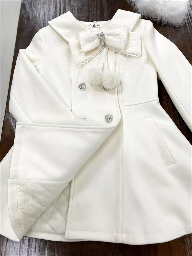 Casaco Elegante Kawaii de Outo - Wool Coat Peacoat avaliação e preço