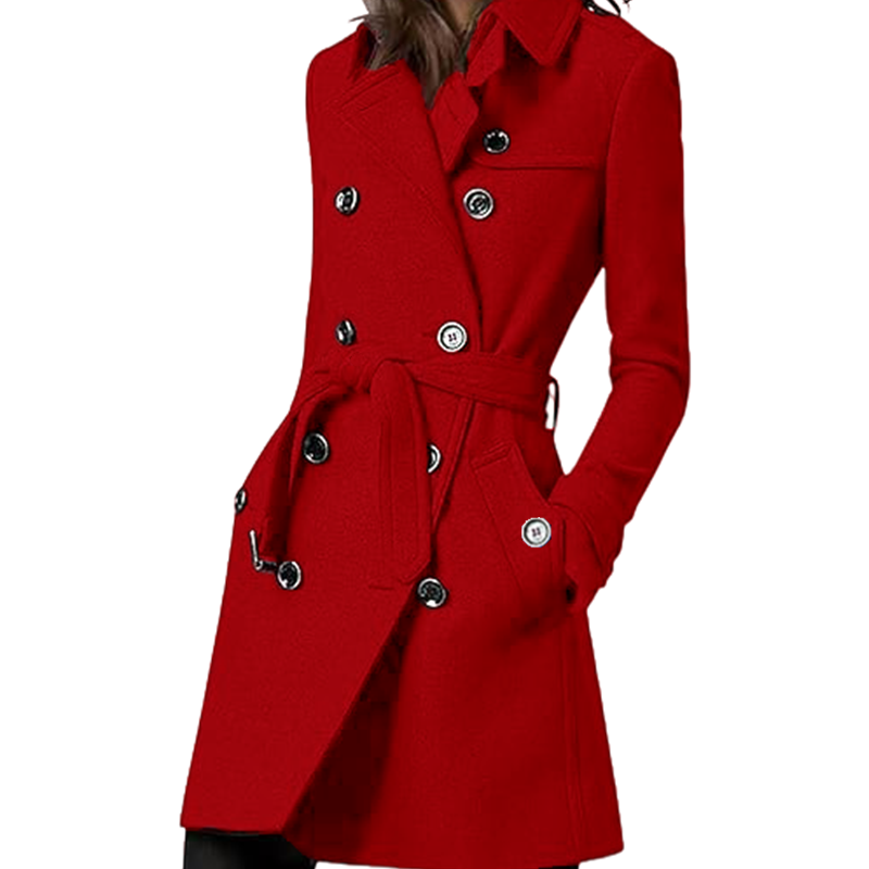 Trench coat feminino mistura d - Wool Coat Peacoat avaliação e preço