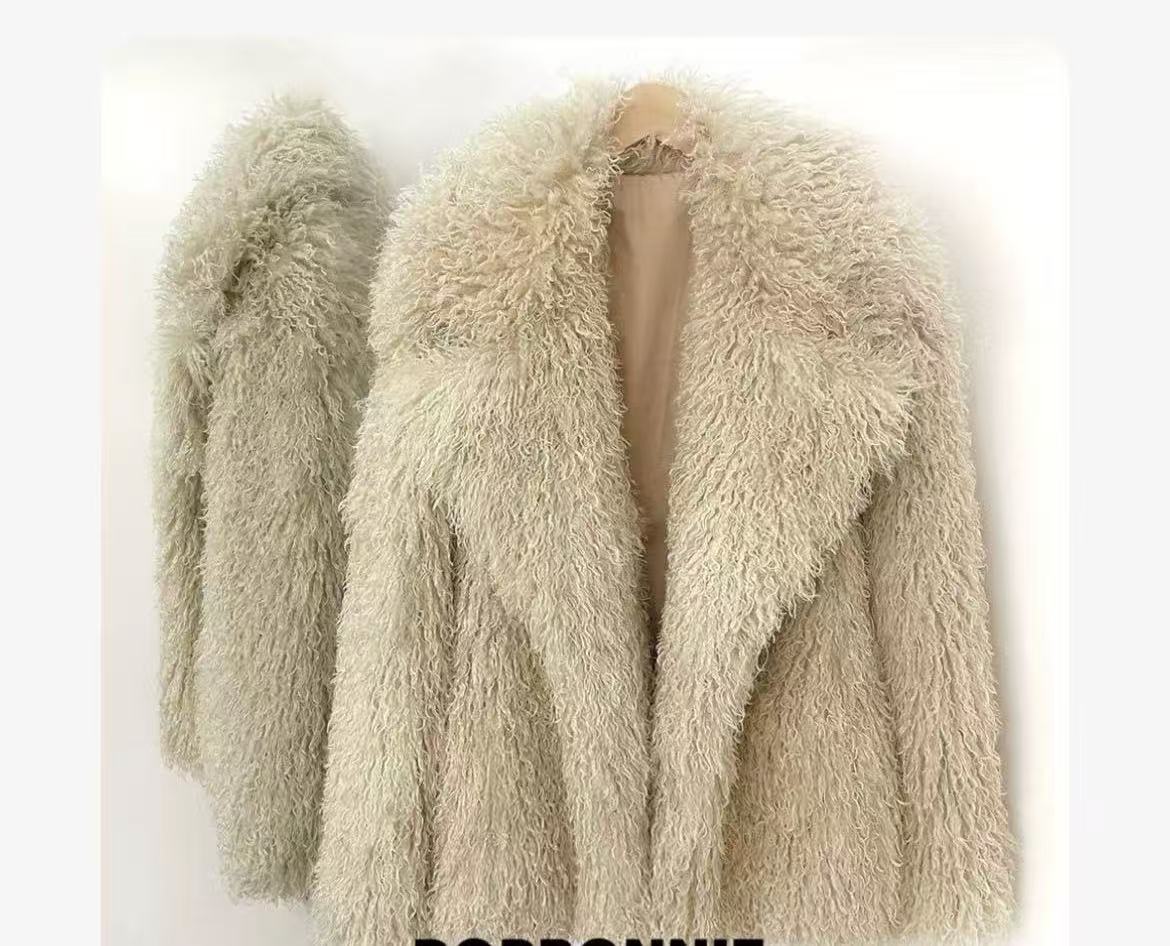 Casacos de pele femininos outo - Wool Coat Peacoat avaliação e preço