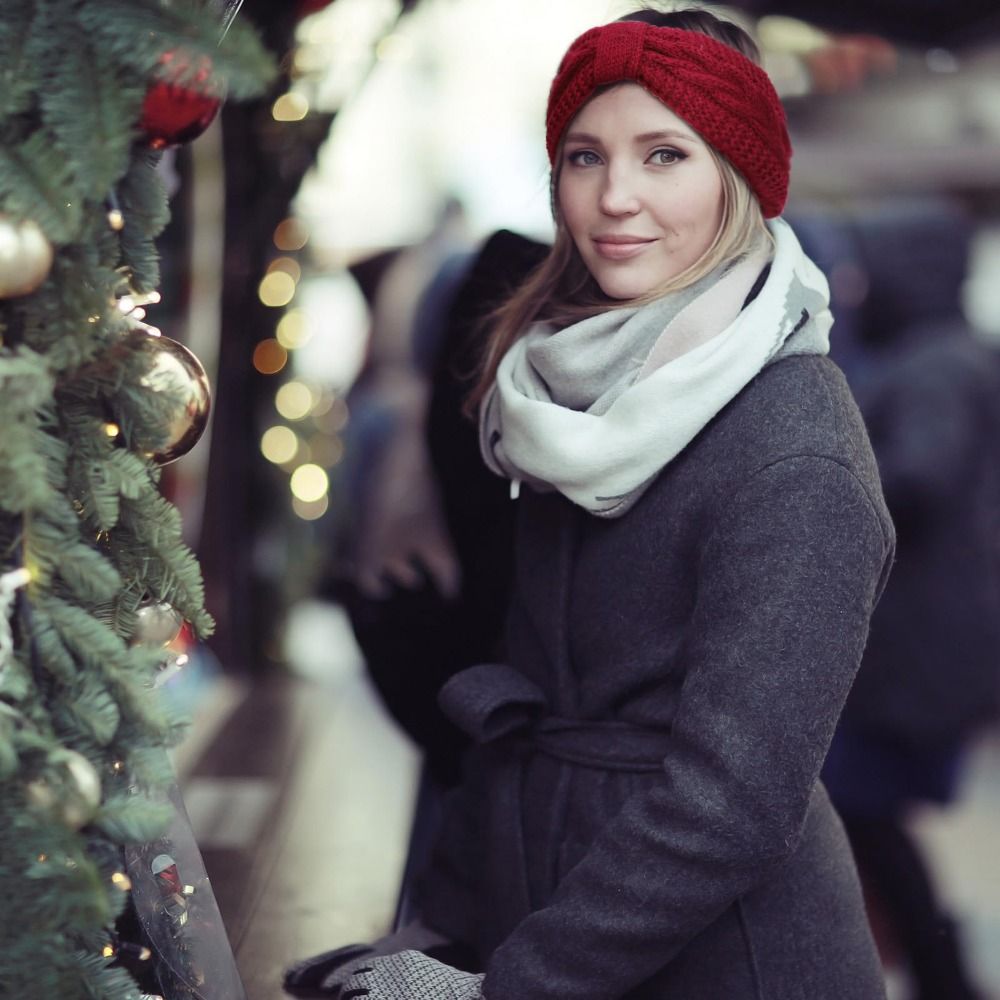 Inverno de malha feminina head - Winter Headband Fleece avaliação e preço